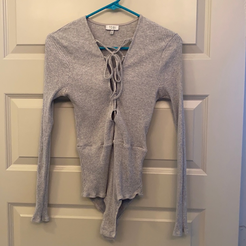 Grey bodysuit